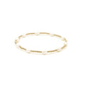 Petite Patterned Rice Pearl Bracelet with 14k Gold-Filled Beads