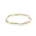 Baroque Patterned Pearl Bracelet in 14k Gold-Filled