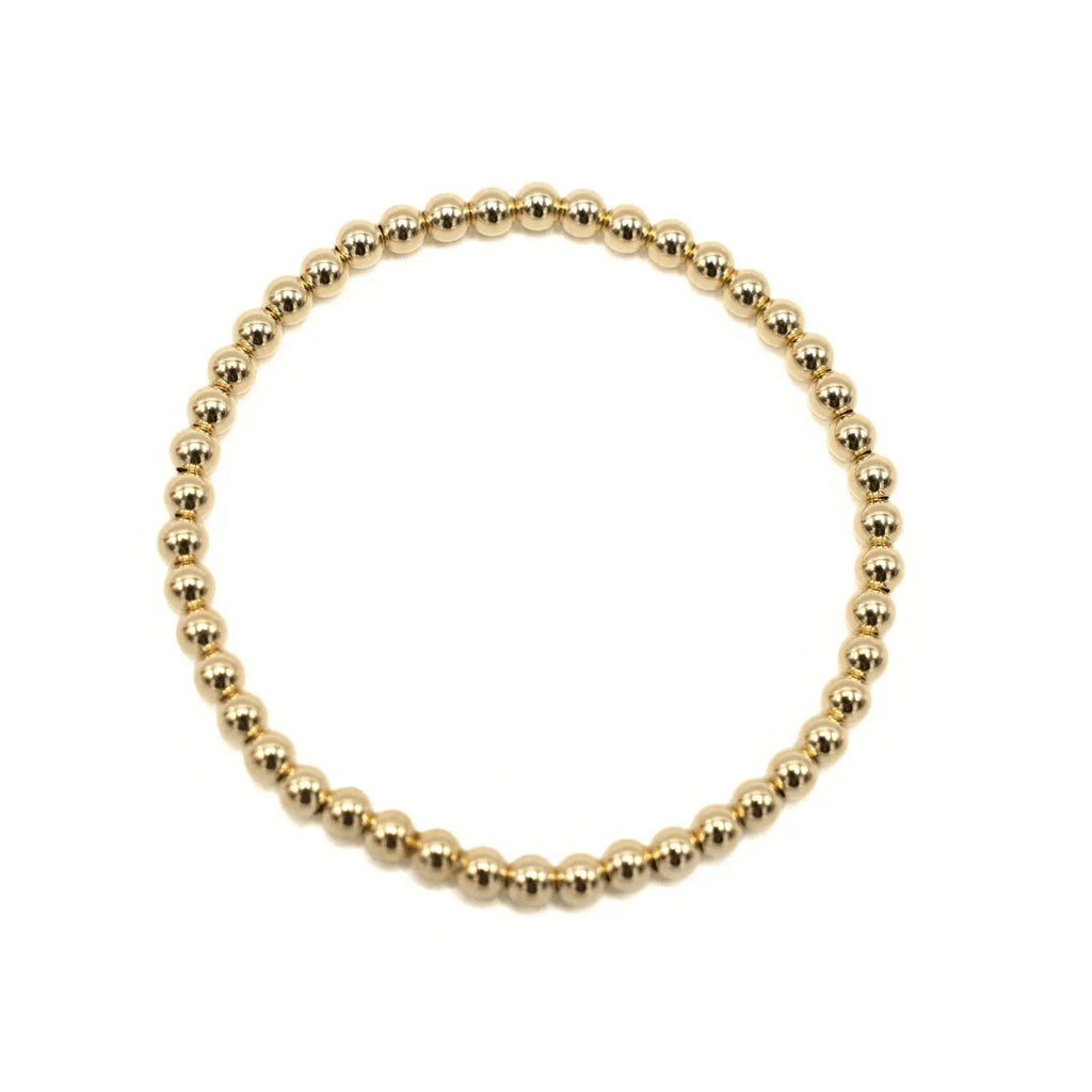 4mm 14k Gold Filled Karma waterproof bracelet