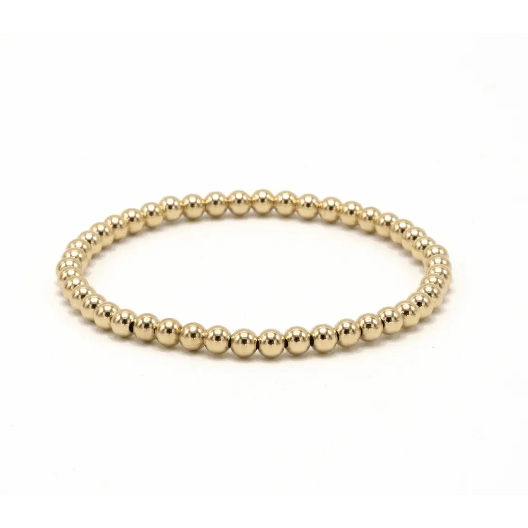 4mm 14k Gold Filled Karma waterproof bracelet