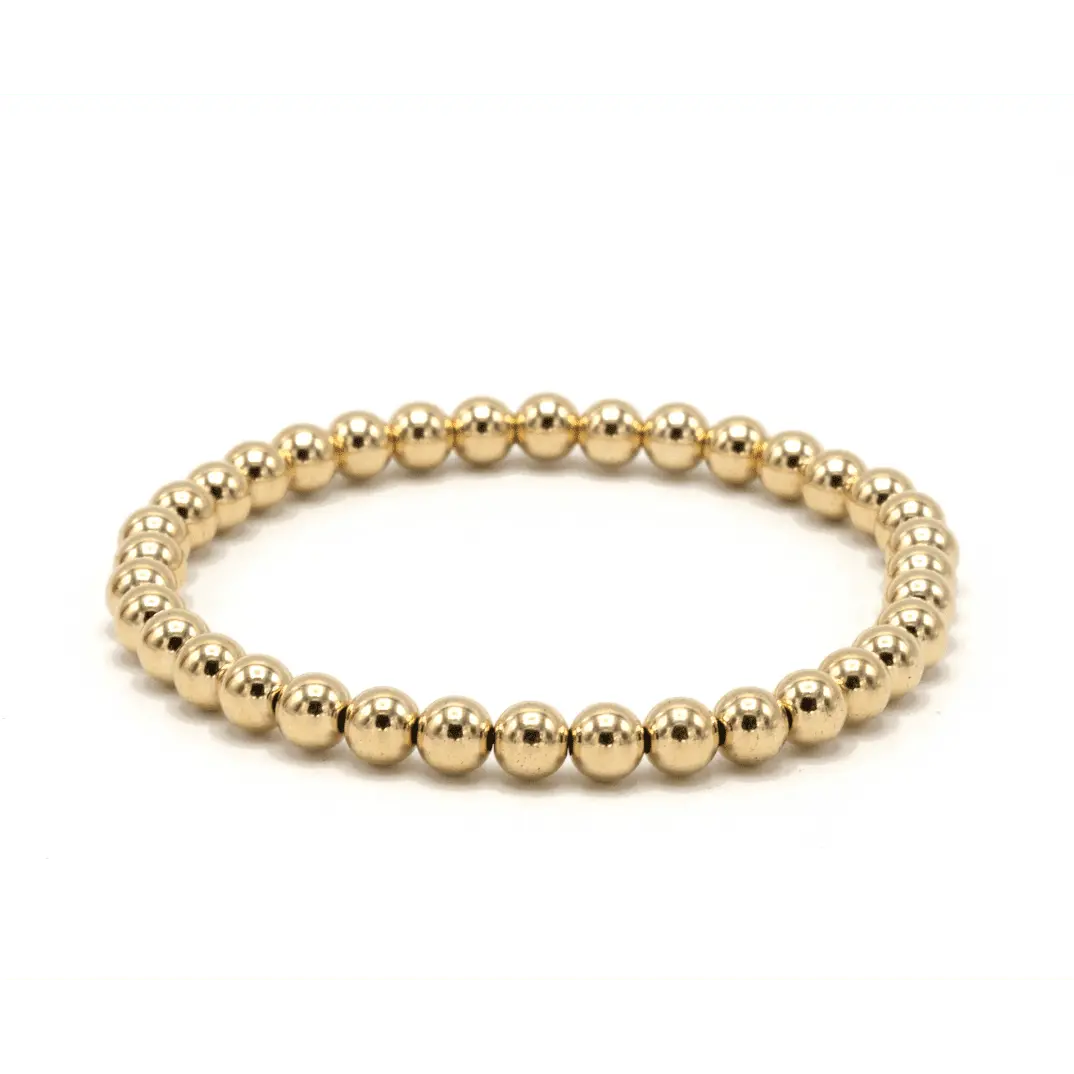 5mm Waterproof 14k Gold Filled Karma Bracelet